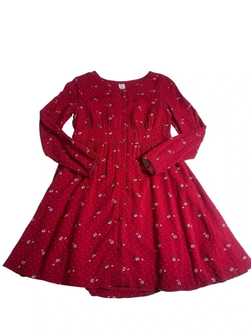 GAP Kids red floral dress girls large
